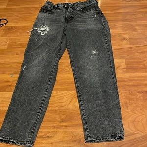 Baggy washed out denim jeans Mid rise.
